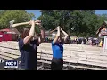 FOX 9 anchors test their axe-throwing skills FOX 9 KMSP