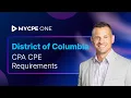 District of Columbia CPA CPE Requirements 2026 The 80-Hour Rule Explained MYCPE ONE