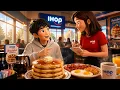 Breakfast at IHOP Ordering Pancakes in English Slow and Easy English Story for Beginners