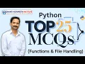 Top 25 MCQs Python - Functions File Handling python quiz learn python python 2024