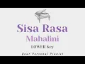 Lagu Sisa Rasa - Mahalini (LOWER Key Karaoke) - Piano Instrumental Cover with Lyrics
