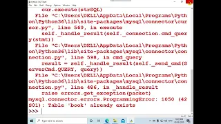 Python-MySQL connectivity Menu driven program - 3 Part 3 of 3