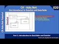 DataSet DataTable Part 1 - Introduction Ado Net Tutorial