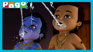 Kanha’s Buttermilk Mission Busted!🥛😱| Little Krishna in English | Kids Stories | @PogoChannel​