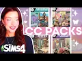 Each Room is a Different Pack Using CC in The Sims 4