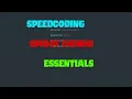 Speed Coding Essentials Spigot Plugin