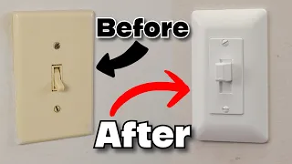 How To Install Light Switch Decorator Plate Easy Simple