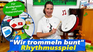 "Wir trommeln bunt" Rhythmusspiel | Trommeln mit Kindern | Simone Ludwig | Floh im Ohr TV