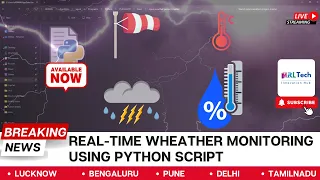 To Get Current Weather Details Using Python OpenWeatherMap MRL Tech Solution