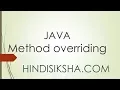 JAVA Method Overriding in Hindi