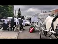 Horse Drawn Hearse from Guarino Funeral Home to Canarsie Cemetery in Brooklyn NY August 8 2020