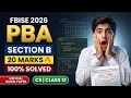 PBA 2026 Section B Complete Solution Computer Science Class 12 Federal Board PBA 2026