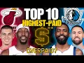 NBA Salaries 2026 - 10 Highest Paid Players Heat Vs Mavericks NBA Money