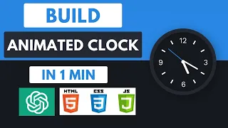 Create Animated Analog Clock in 1 Minute using ChatGPT