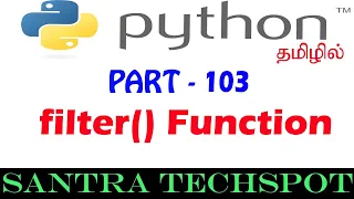 filter function in Python Python Tutorial in Tamil