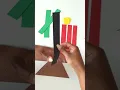 Easy Kinara Shapes Kwanzaa Craft for Kids