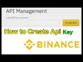 How to create api key Explain in Hindi Urdu Api key Binance Api Binance Api management