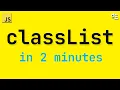 JavaScript Class List - All You Need to Know in 2 Mins