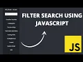 Make Filter Search List Using Javascript