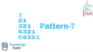 Pattern-7 using JAVA Programming ICSE