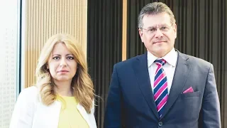Prezidentský duel: Zuzana Čaputová a Maroš Šefčovič
