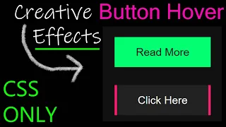 Creative CSS Button Hover Effects
