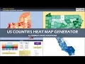 US Counties Heat Map Generators Dynamic Heat Maps for all US States