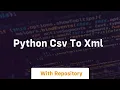 python csv to xml
