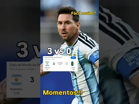 Argentina vs Argélia melhores momentos ￼ #foryou #viral #messi #futbol