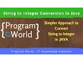 String to Integer Conversion in Java Program World