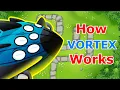 How does Vortex work in BTD6