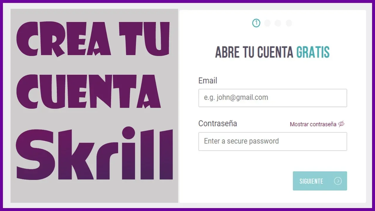 Como Crear una Cuenta SKRILL