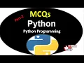 Python objective questions Python programming MCQs Learn python Advanced python objective questions
