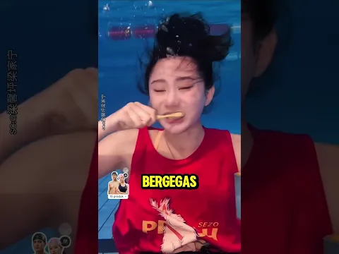 cewek ini tidur seharian didalam kolam renang😱⁉️#videoshorts