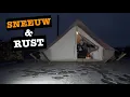 Lagu Alleen in de Sneeuw: Een Nacht in Mijn Canvas Tent met Houtkachel