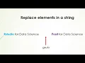 Step 34 - 5 Replace a pattern in a string using gsub function
