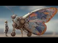 Violet Butterflight Steampunk Fantasy AI Art Story