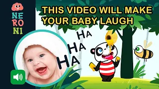 Make Your Baby Laugh Music Sounds And Visuals That Make Babies Laugh Goofy Panda Eats Honey 