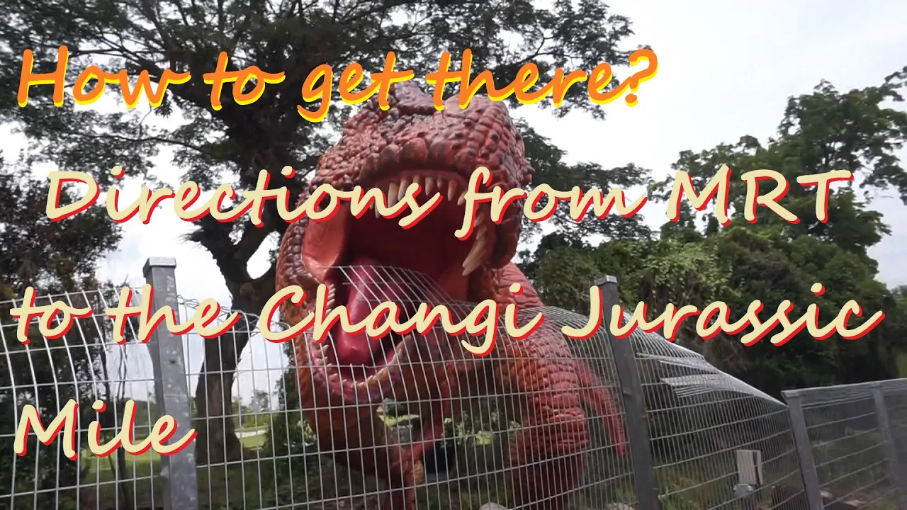 How to get to The Changi Jurassic Mile? Walking from the Changi Airport MRT Station to the Park.