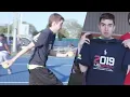 Young Mantis Tries Out To Be US Open Ball Boy