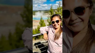 Seeing the Grand Prismatic Spring was pure magic. A moment I’ll never forget. 🥹 #yellowstone