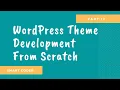 WordPress Theme Development tutorial from scratch Part 12 Sidebar