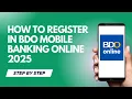 HOW TO REGISTER IN BDO MOBILE BANKING ONLINE BEGINNERS GUIDE LATENCY TUTORIALS