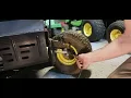 how to do maintenance on a l118 John Deere riding lawn mower 20 horse b s motor V-Twin