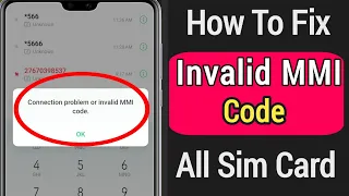 How To Fix Connection Problem Or Invalid MMI Code 2022 How To Fix Invalid MMI Code