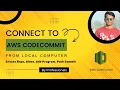 Connecting to AWS CodeCommit from the local computer Create Repo Clone Add Program Push Commit