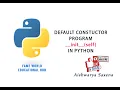 - Default Constructor Program