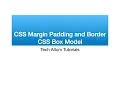 CSS Margin Padding and Border CSS Box Model Tutorial