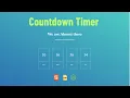 Countdown Timer with HTML CSS JavaScript Complete Tutorial