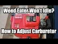 DIY Adjust Carburetor on Weed Eater